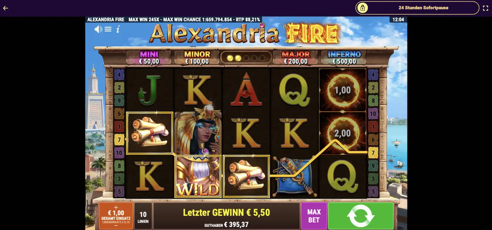 alexandria-fire-gewinn