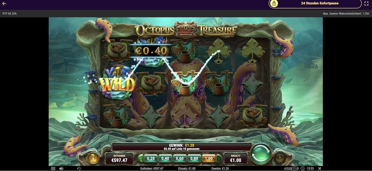 octopus-treasure-spielautomat-gewinn