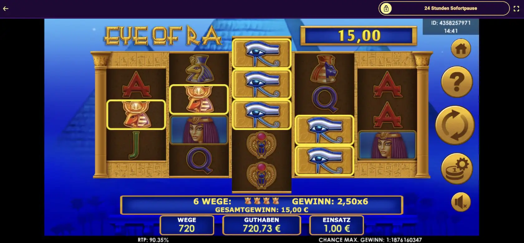 eye-of-ra-online-gewinn
