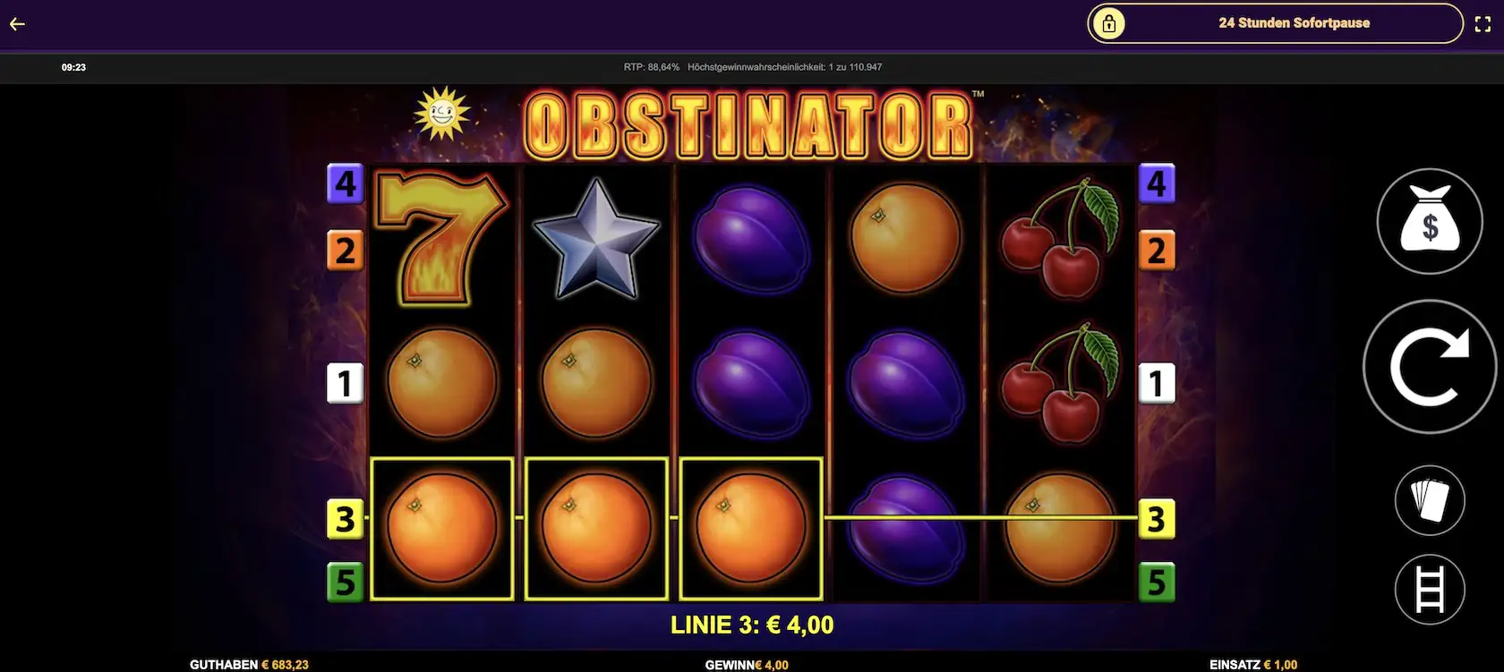 obstinator-gewinn