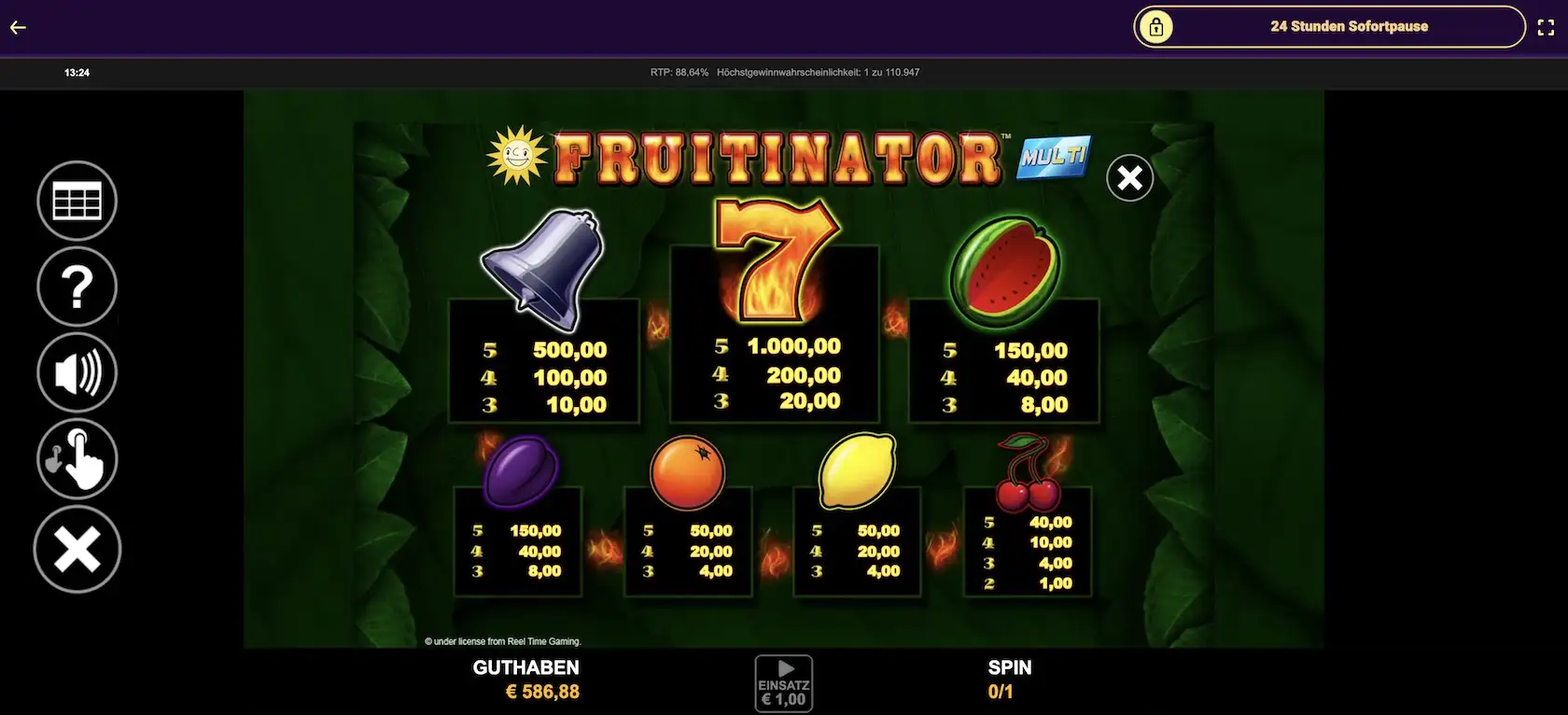 fruitinator-multi-auszahlungstabelle