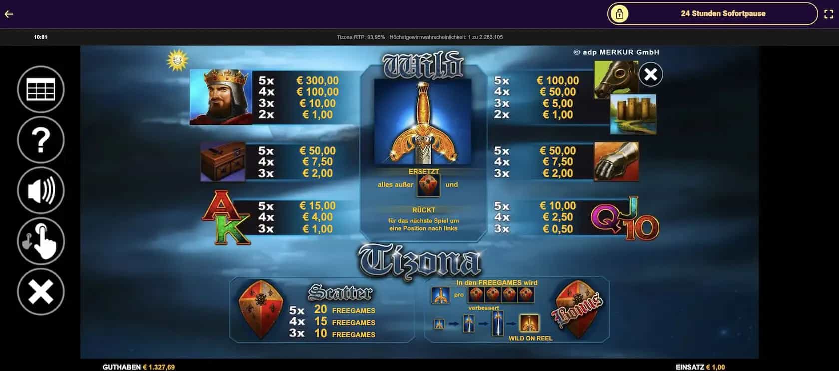 Tizona Casino im Test: So können Sie den Bonus beanspruchen