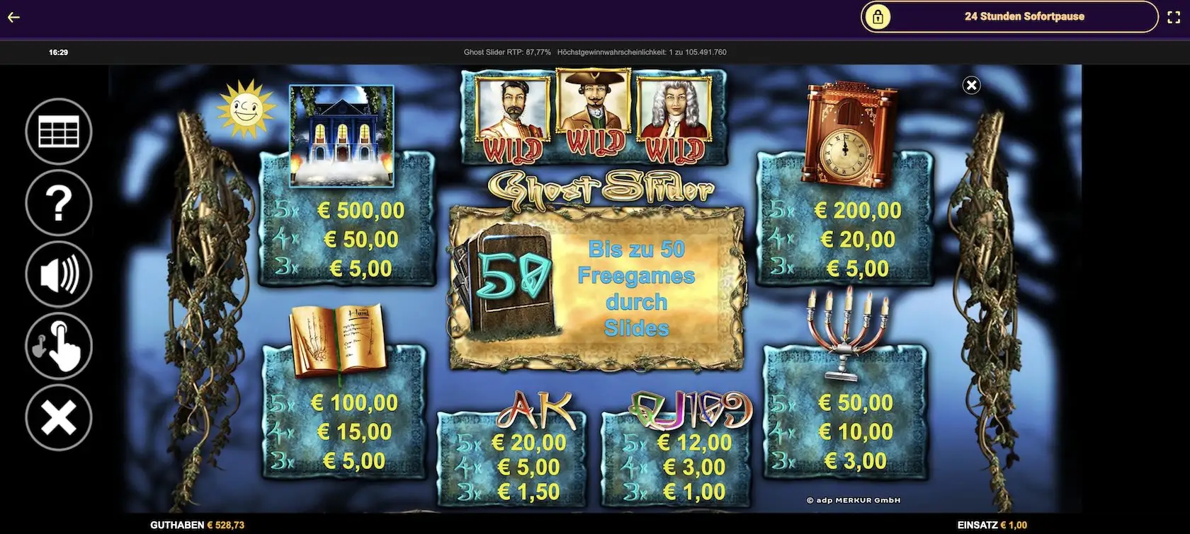 ghost-slider-auszahlungstabelle