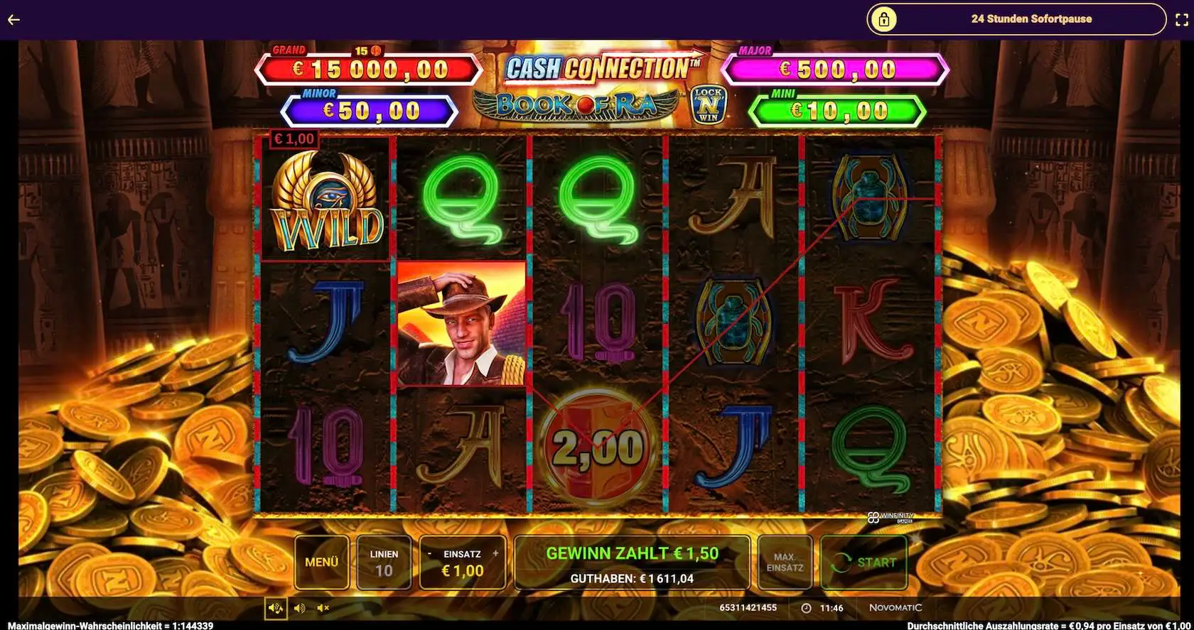 cash-connection-book-of-ra-gewinn