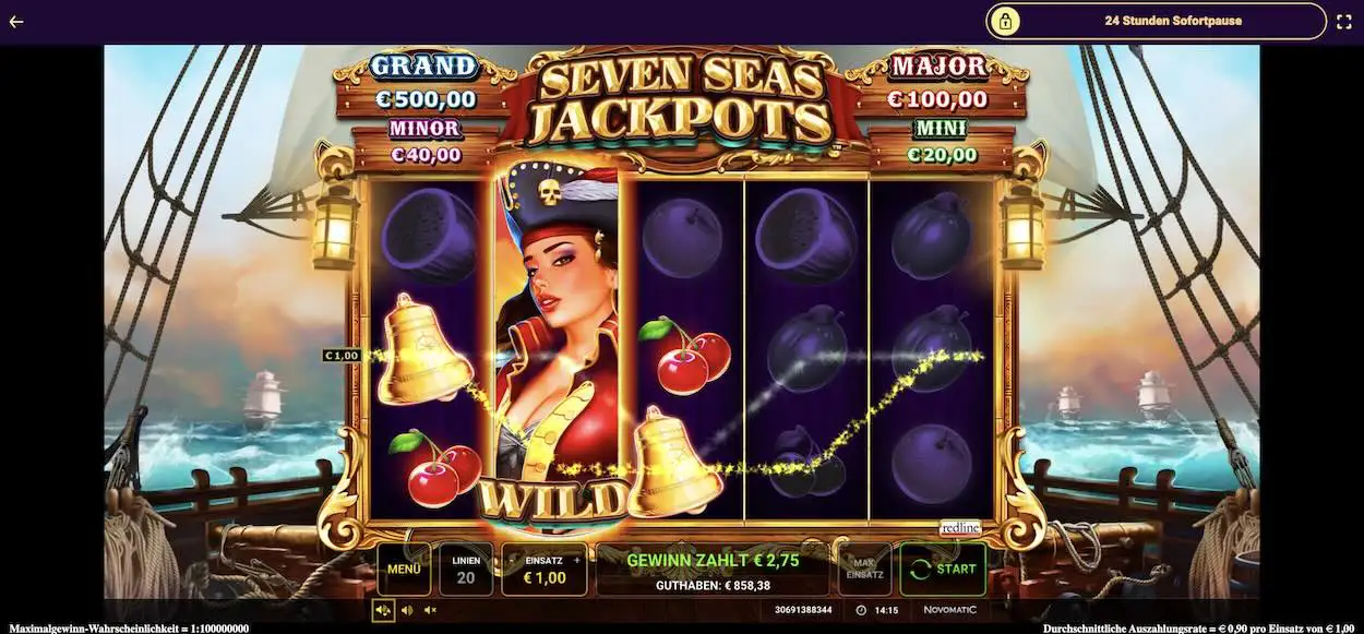 seven-seas-jackpots-gewinn
