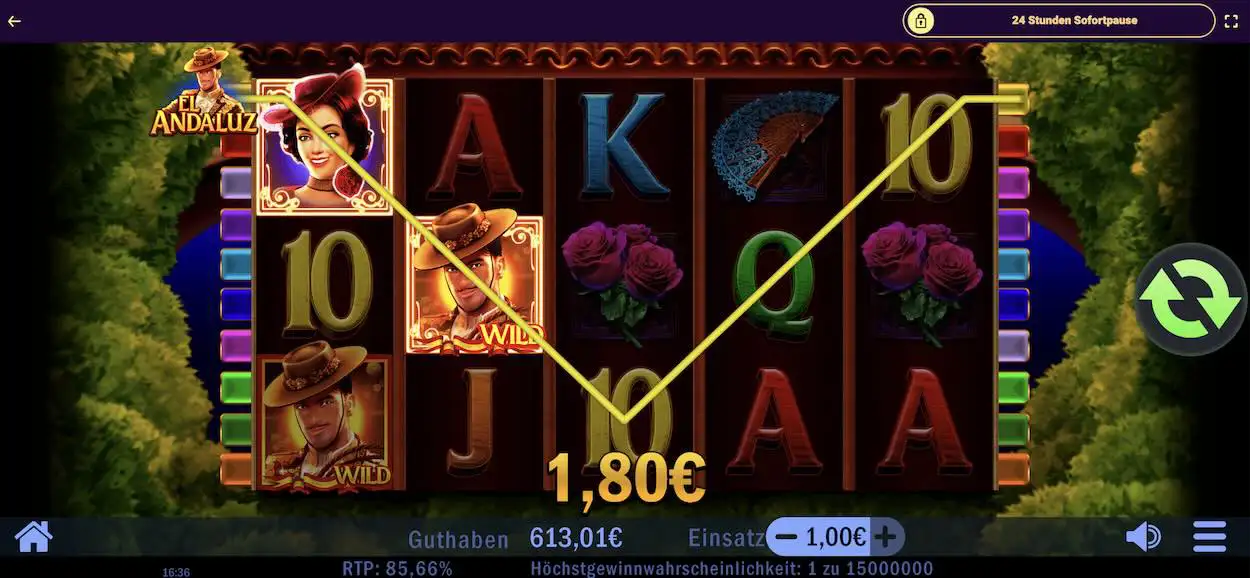 el-andaluz-spielautomat-gewinn