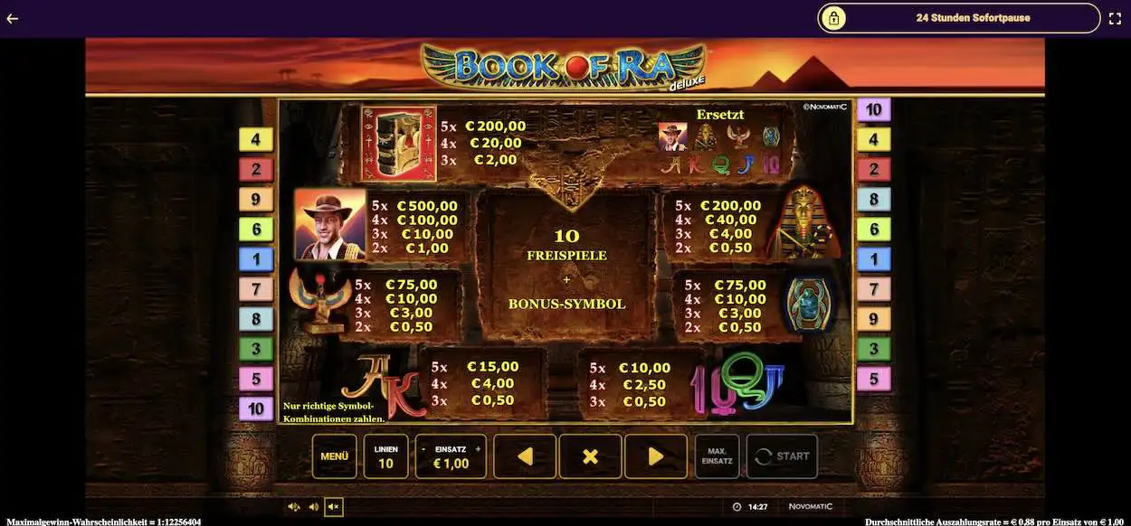 book-of-ra-deluxe-auszahlungstabelle
