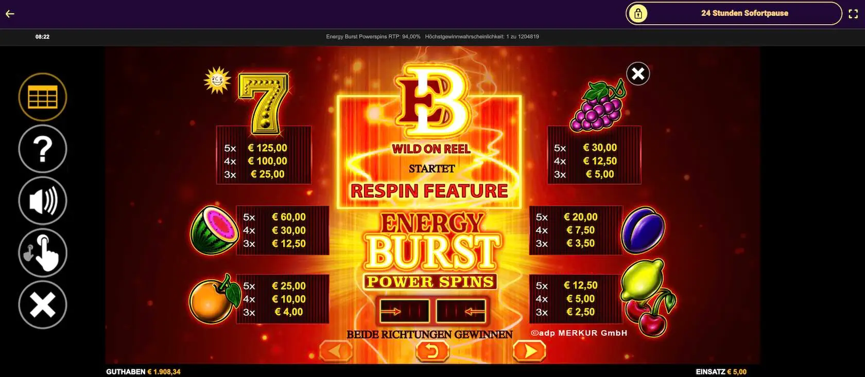 energy-burst-power-spins-auszahlungstabelle