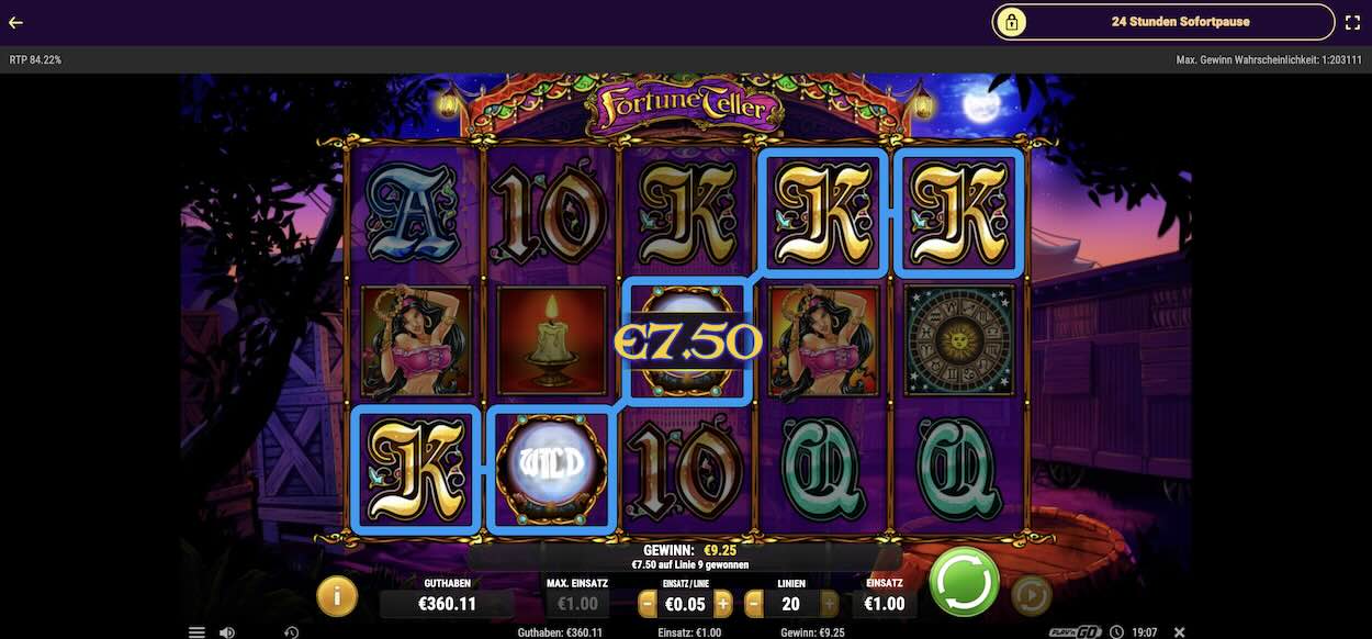 fortune-teller-slot-gewinn